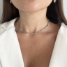 Perlenit-Choker mit natürlichen Steinen D5068
