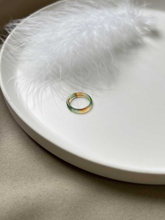 Thin agate ring 5223