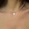 Glänzender Choker mit Perlmuttvogel D4748
