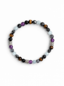 Men's bracelet with a mix of stones 5535