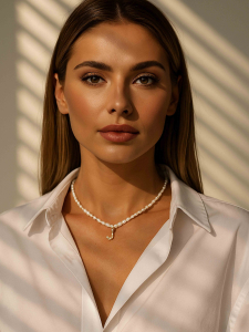 Choker with the letter J (4682)