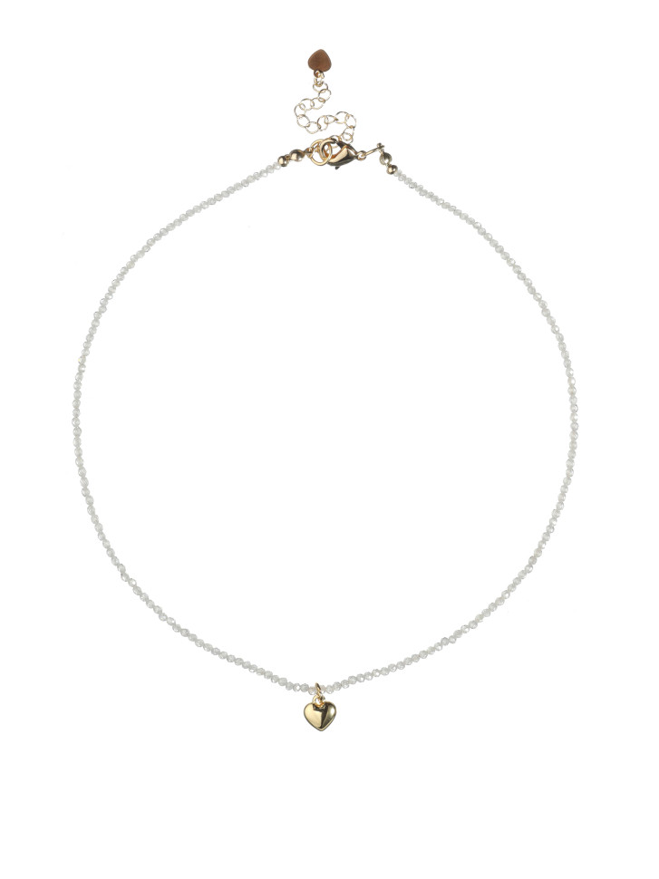 Choker aus natürlichen Steinen mit Schmetterlingsanhänger D4891