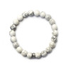 Kacholong-Armband mit Zirkonia D4595