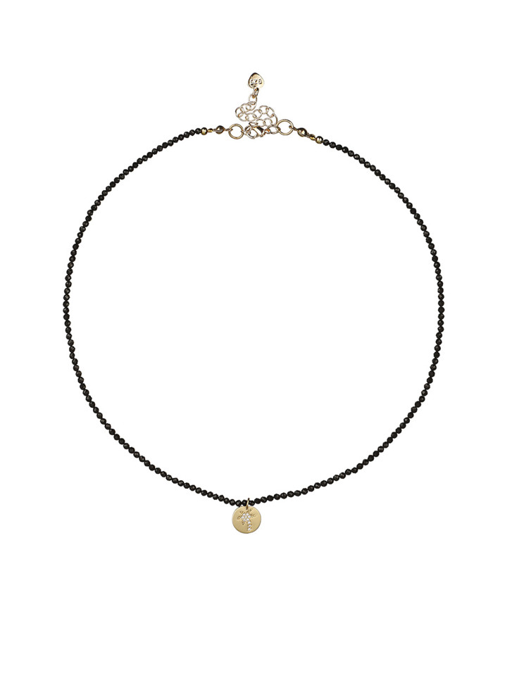 Spinell-Choker mit Palmenanhänger D4894
