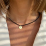 Spinell-Choker mit Palmenanhänger D4894