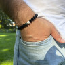 Agat-Armband für Männer D4557