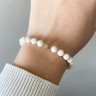 Weißes Jade-Armband D4997