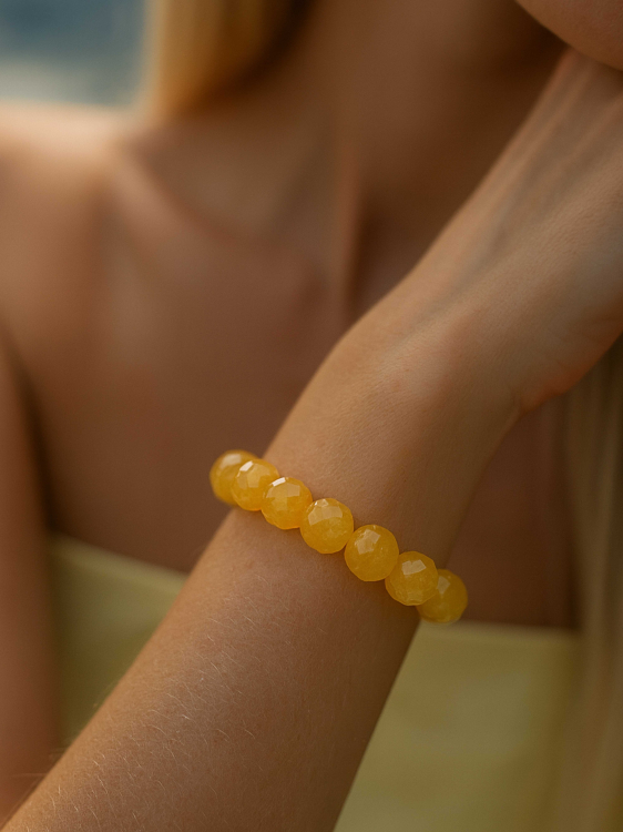 Armband aus gelbem Achat 5115