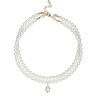 Halsband mit Perlmutt in zwei Reihen D4807