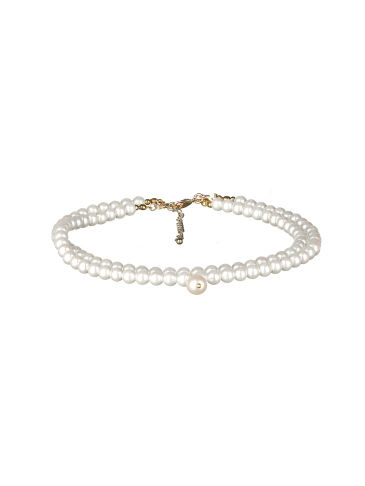 Halsband mit Perlmutt in zwei Reihen D4807