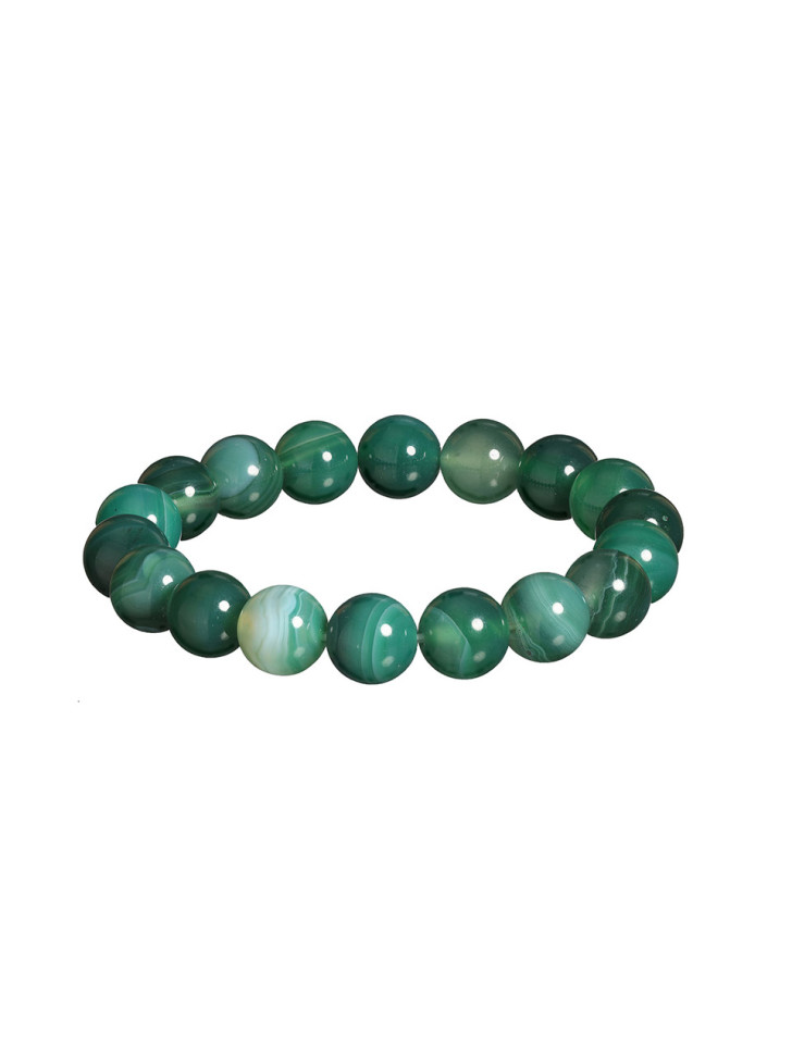 Grünes Agat-Armband D4555