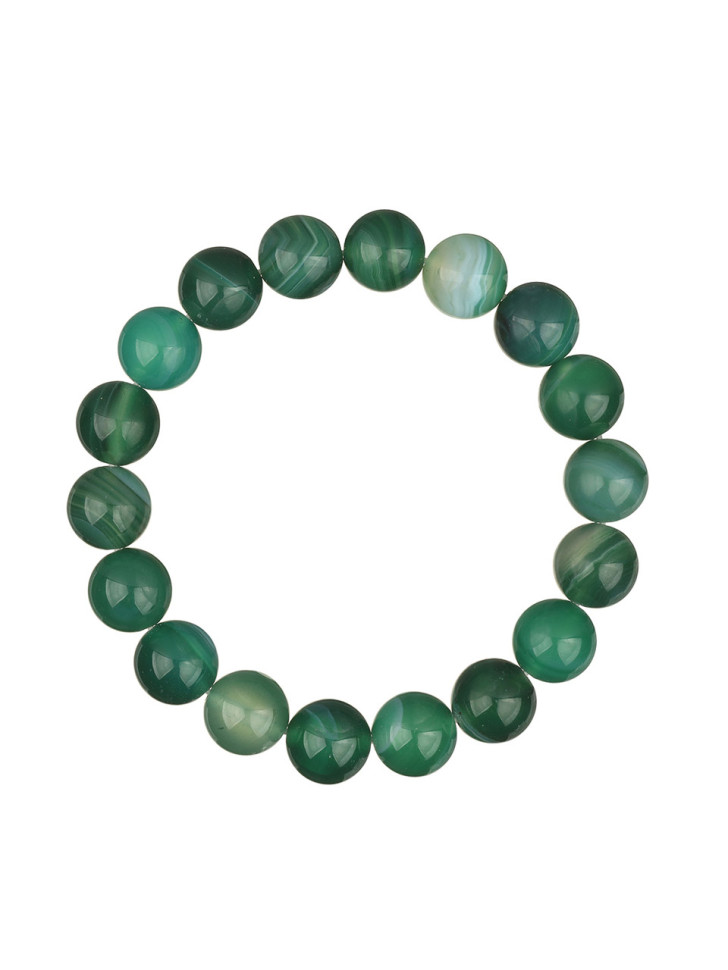 Grünes Agat-Armband D4555