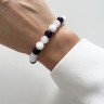 Armband aus natürlichen Amethyst-, Jade- und Bergkristallsteinen D4882