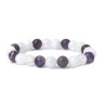 Armband aus natürlichen Amethyst-, Jade- und Bergkristallsteinen D4882