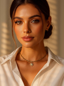 Hematite Sun Choker 1229 by Lebijou