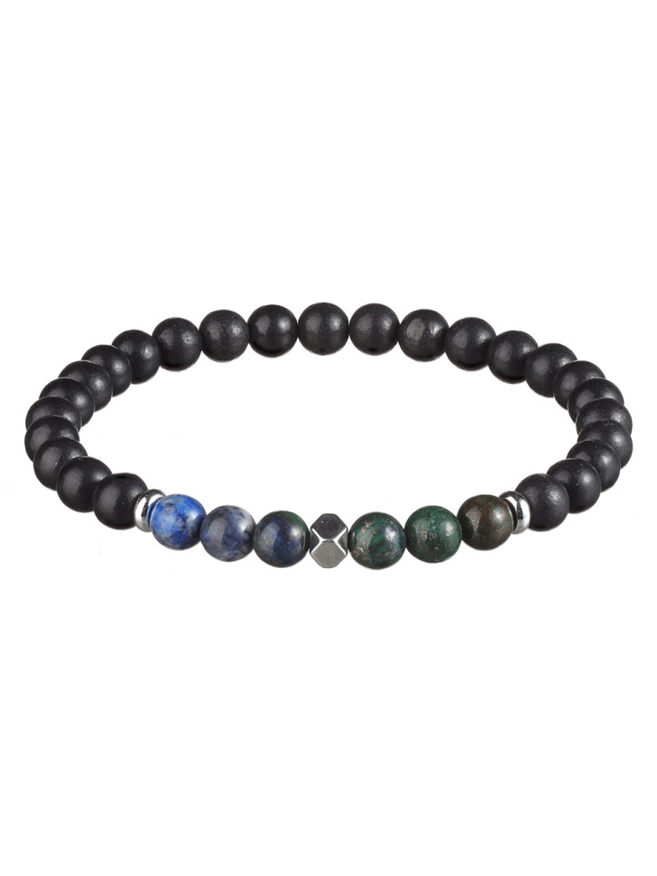 Schwarzes Herrenarmband D3462