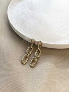 Long earrings with stone 5118