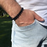 Herrenarmband aus Achat D4538