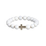 Weißes Jade-Armband D4753