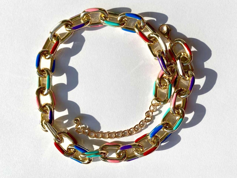 Große Modeschmuck-Halskette D4899