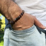 Herrenarmband aus Achat D4575