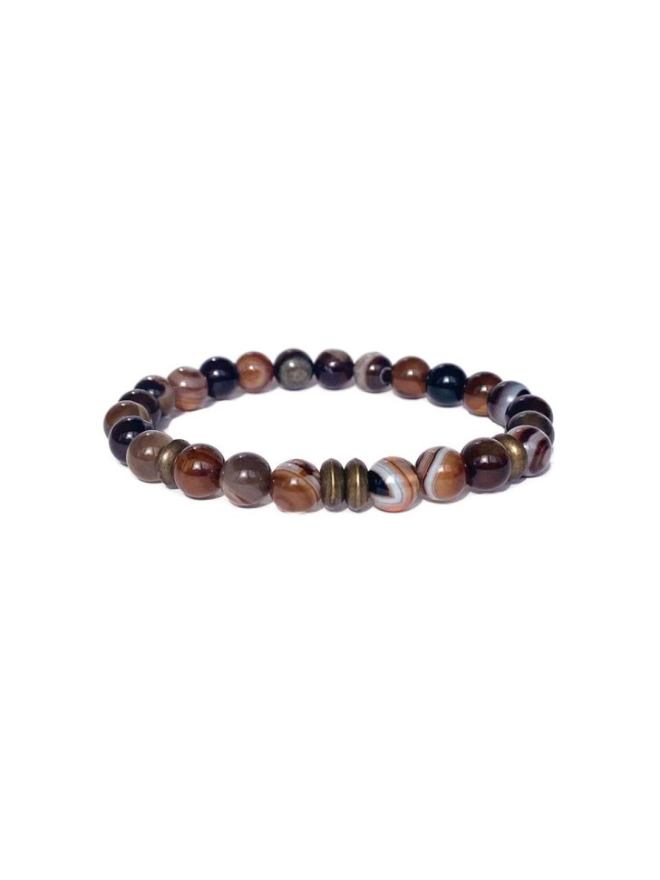 Herrenarmband aus Achat D4575