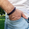 Herrenarmband aus Amethyst D4509