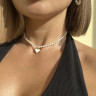 Choker mit Herzanhänger D4760