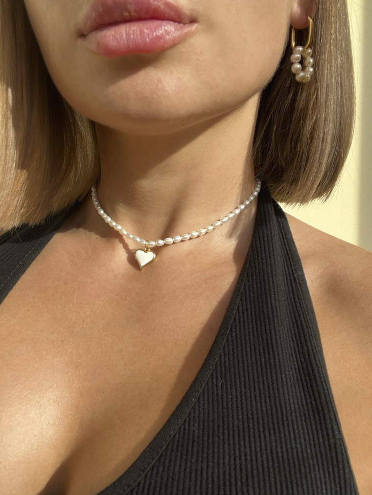 Choker mit Herzanhänger D4760