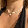 Choker mit Herzanhänger D4760