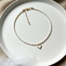 Choker mit Herzanhänger D4760