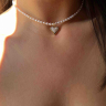 Choker mit Herzanhänger D4760