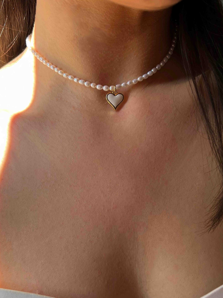 Choker mit Herzanhänger D4760