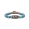 Armband aus Achat mit tibetischer Dzi-Perle D4671