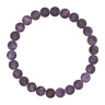Herrenarmband aus mattem Amethyst D4856