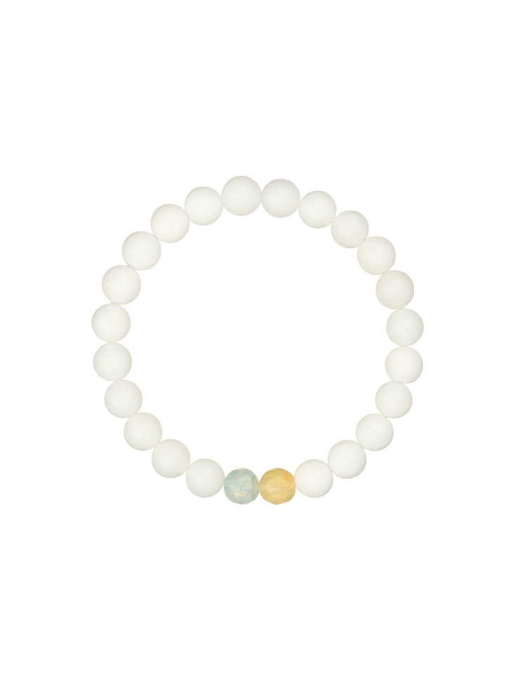Armband aus Achat- und Jadeitstein "Einheit" D4950