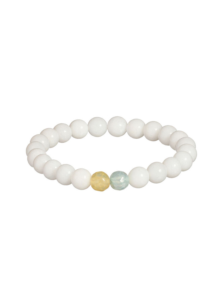 Armband aus Achat- und Jadeitstein "Einheit" D4950