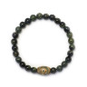 Armband aus natürlicher Jade mit Dzi-Perle D5015