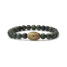 Armband aus natürlicher Jade mit Dzi-Perle D5015