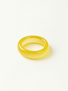 Yellow agate ring 5362