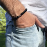 Armband aus Achat mit Totenkopf D4542