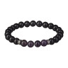 Herrenarmband mit Amethyst und Achat D4502
