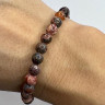 Armband aus roter natürlicher Jade D5016