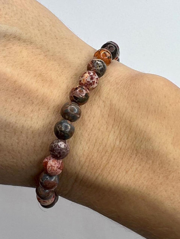 Armband aus roter natürlicher Jade D5016