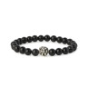 Armband aus Achat mit Löwenkopf D5062