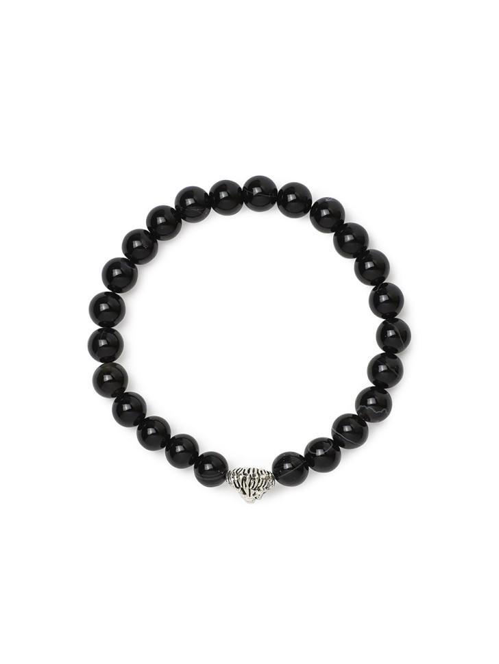 Armband aus Achat mit Löwenkopf D5062