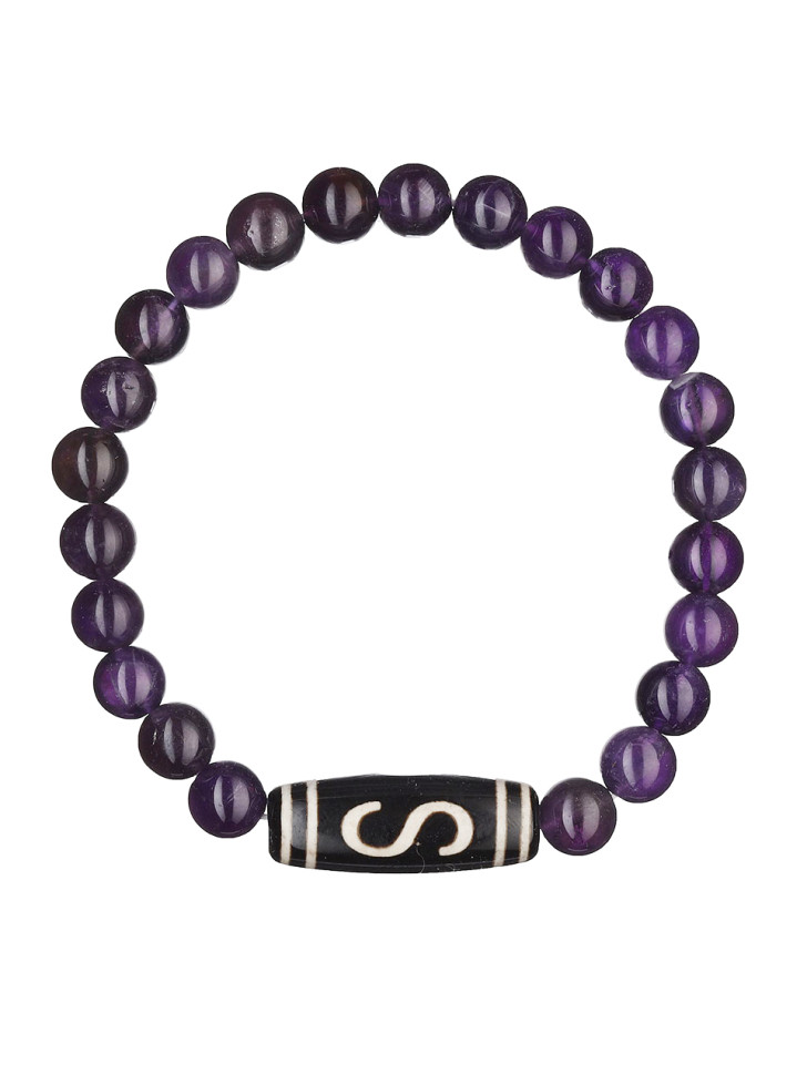 Herrenarmband aus Amethyst für Geld D4798