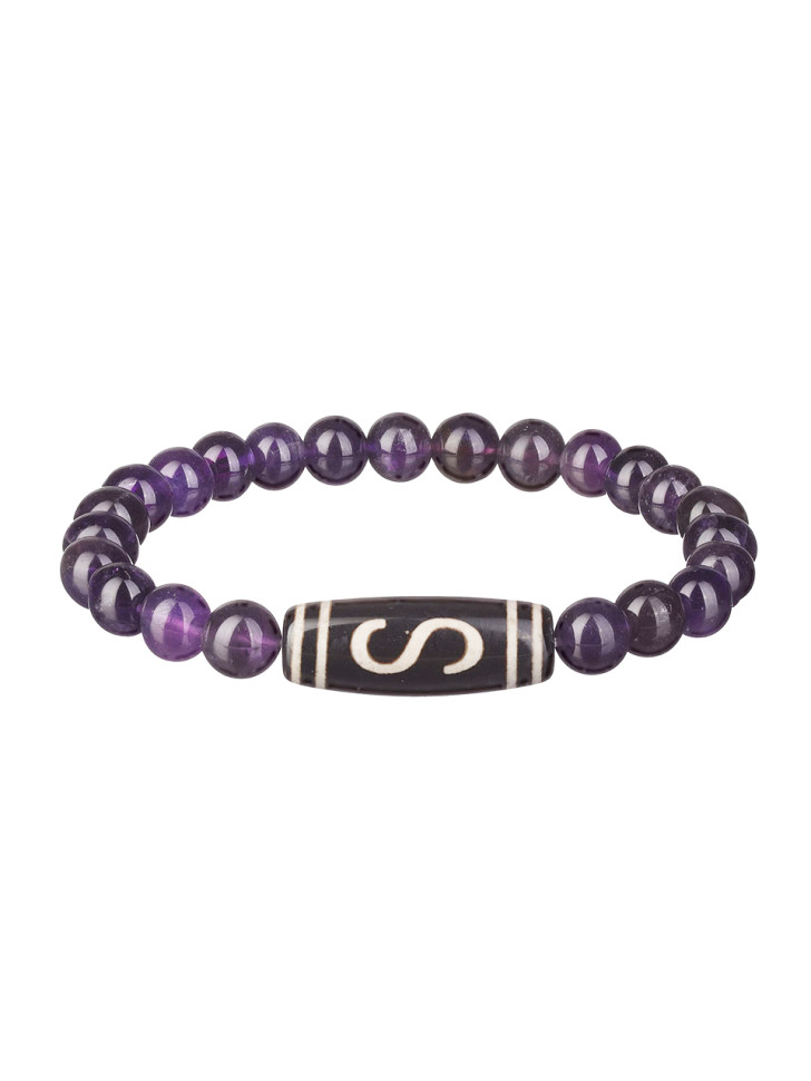 Herrenarmband aus Amethyst für Geld D4798