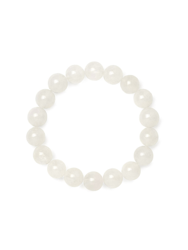 Armband aus weißem Jadeit D4984