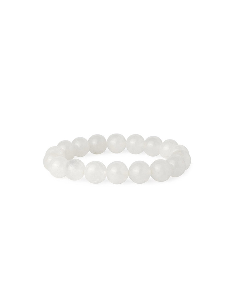 Armband aus weißem Jadeit D4984